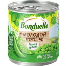 Горошек зеленый БОНДЮЭЛЬ молодой, 200г в магазинах Авоська