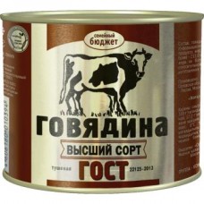 Говядина тушеная СЕМЕЙНЫЙ БЮДЖЕТ 500г в магазинах Авоська