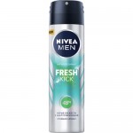 Дезодорант НИВЕЯ аэрозоль, мен фреш кик, 0.15л