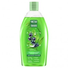 Гель для душа ЧИСТАЯ ЛИНИЯ пробуждающий, смородина и ледниковая вода, 0.75л в магазинах Авоська