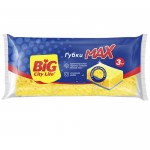 Губки кухонные БИГ СИТИ Макс, крупнопористые, 3шт