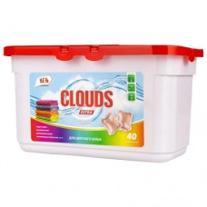 Капсулы для стирки КЛАУДС роза, для цветного белья, 40шт в магазинах Авоська