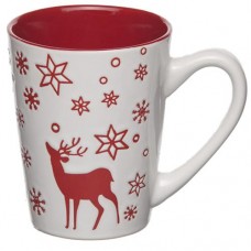 Кружка олень/снежинки, 320мл, 0.32л в магазинах Авоська