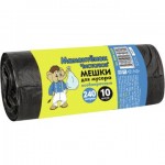 Мешки для мусора МАМОНТЕНОК ЧИСТОЛЮБ особопрочные, 10шт, 240л
