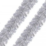 Мишура из ПЭТ МЭДЖИК ТАЙМ серебро, 200х15см, арт.91115