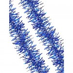 Мишура МЭДЖИК ТАЙМ синяя, из ПЭТ, 9x200см