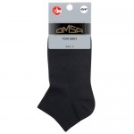 Носки мужские ОМСА эко, 402, черные укороченные, р.45-47