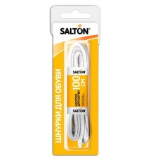 Шнурки для обуви САЛТОН Спорт плоские, белые, 100см в магазинах Авоська