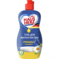 Средство для мытья посуды ХАУС ХЕРЦ ромашка и витамин Е, 0.45л в магазинах Авоська