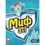 Стиральный порошок МИФ морозная свежесть, ручная стирка, 400г