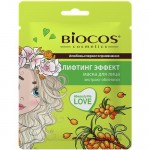 Тканевая маска для лица Биокос лифтинг эффект