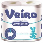 Туалетная бумага Домашняя ЛИНИЯ ВЕЙРО 2 слоя, 4 рулона