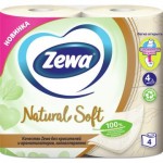 Туалетная бумага Нейчерал Софт ЗЕВА 4 слоя, 4 рулона