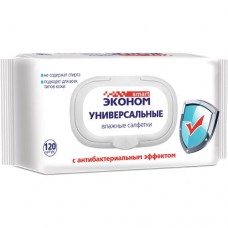 Влажные салфетки СМАРТ Эконом антибактериальные, 120шт в магазинах Авоська
