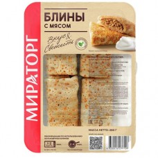 Блины МИРАТОРГ с мясом, 280г в магазинах Авоська