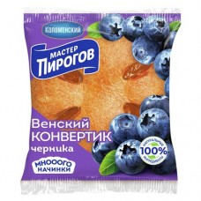 Слойка Мастер Пирогов венский конвертик с черникой, 70г в магазинах Авоська