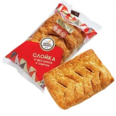 Слойка ПЕКО с ветчиной и сыром, 100г в магазинах Авоська