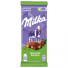 Шоколад МИЛКА молочный с цельным фундуком, 85г в магазинах Авоська