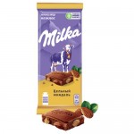 Шоколад МИЛКА молочный с цельным миндалем, 85г