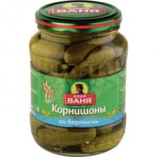 Корнишоны ДЯДЯ ВАНЯ по-берлински, 350г в магазинах Авоська