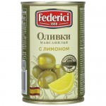 Оливки ФЕДЕРИЧИ с лимоном, 300кг