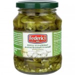 Перец Халапеньо ФЕДЕРИЧИ маринованный, резаный, ст/б, 0.37л