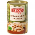 Шампиньоны ЕКО резаные, 0.425л