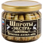 Шпроты ВКУСНЫЕ КОНСЕРВЫ в масле экстра в стекле, 270г