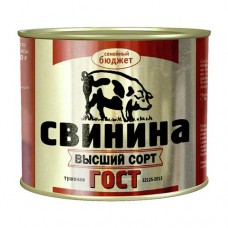 Свинина СЕМЕЙНЫЙ БЮДЖЕТ ГОСТ высший сорт, 500г в магазинах Авоська