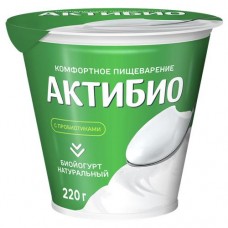 Биойогурт АКТИБИО натуральный, 3.5%, 220г в магазинах Авоська