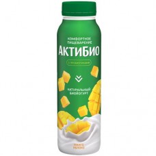 Биойогурт питьевой АКТИБИО манго, яблоко, 1.5%, 260г в магазинах Авоська