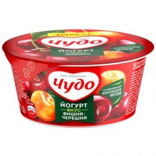 Йогурт ЧУДО вишня, черешня, 2%, 130г в магазинах Авоська