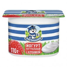 Йогурт ПРОСТОКВАШИНО клубника, 2.9%, 110г в магазинах Авоська