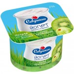 Йогурт САВУШКИН ПРОДУКТ двухслойный, киви/крыжовник, 2%, 120г