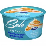 Йогурт Соло ЭКОМИЛК с кленовым сиропом и грецким орехом, 4.2%, 130г