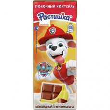 Коктейль молочный РАСТИШКА шоколадный банан 2%, 210г в магазинах Авоська