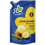 Майонез Я ЛЮБЛЮ ГОТОВИТЬ домашний, 55%, 0.39л