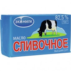 Масло сливочное ЭКОМИЛК 82.5%, 380г в магазинах Авоська
