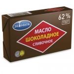 Масло сливочное ЭКОМИЛК шоколадное, 62%, 180г