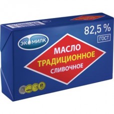 Масло сливочное ЭКОМИЛК традиционное, 82.5%, 180г в магазинах Авоська