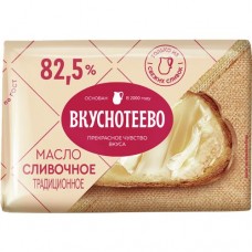 Масло сливочное ВКУСНОТЕЕВО традиционное, 82.5%, 200г в магазинах Авоська