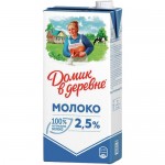 Молоко ДОМИК В ДЕРЕВНЕ ультрапастеризованное,  2.5%, 950г