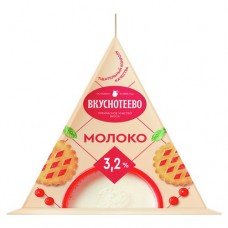 Молоко ВКУСНОТЕЕВО питьевое, ультрапастеризованное, 3.2%, 0.2л в магазинах Авоська