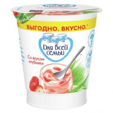 Продукт йогуртный ДЛЯ ВСЕЙ СЕМЬИ клубника, 1%, 290г в магазинах Авоська