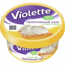 Сыр творожный ВИОЛЕТТА сливочный, 70%, 140г в магазинах Авоська