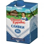 Сливки ДОМИК В ДЕРЕВНЕ питьевые 10%, 200г