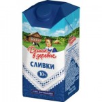 Сливки ДОМИК В ДЕРЕВНЕ питьевые 10%, 480г