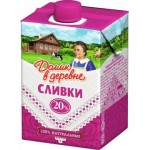 Сливки ДОМИК В ДЕРЕВНЕ стерилизованные, 20%, 200г