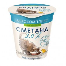 Сметана АГРОКОМПЛЕКС 20%, 300г в магазинах Авоська