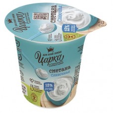 Сметана ЦАРКА 15%, 300г в магазинах Авоська